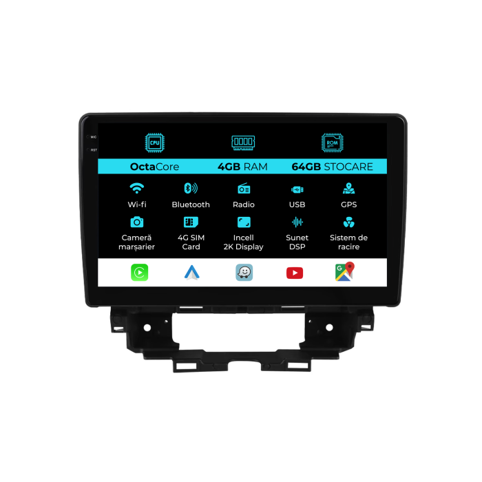 Navigatie Dedicata Renault Kangoo (2022-2025), 2K, 4Gb Ram, 64Gb Stocare, Carplay [1]