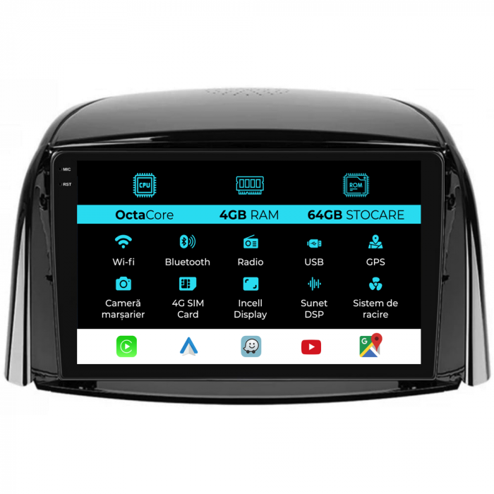 Navigatie Dedicata Renault Koleos (2008-2016), 9Inch, 4Gb Ram, 64Gb Stocare, Carplay [1]