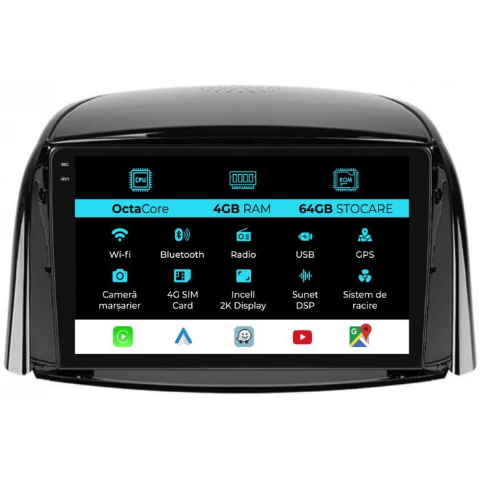 Navigatie Dedicata Renault Koleos (2008-2016), 2K 4Gb Ram, 64Gb Stocare, Carplay [1]