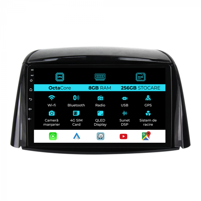 Navigatie Dedicata Renault Koleos (2008-2016), 9Inch, 8Gb Ram, 256Gb Stocare, Carplay [1]