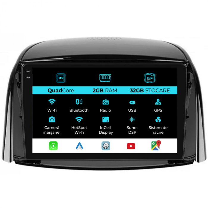 Navigatie Dedicata Renault Koleos (2008-2016),QuadCore, 9Inch, 4Gb Ram, 64Gb Stocare, Carplay [1]