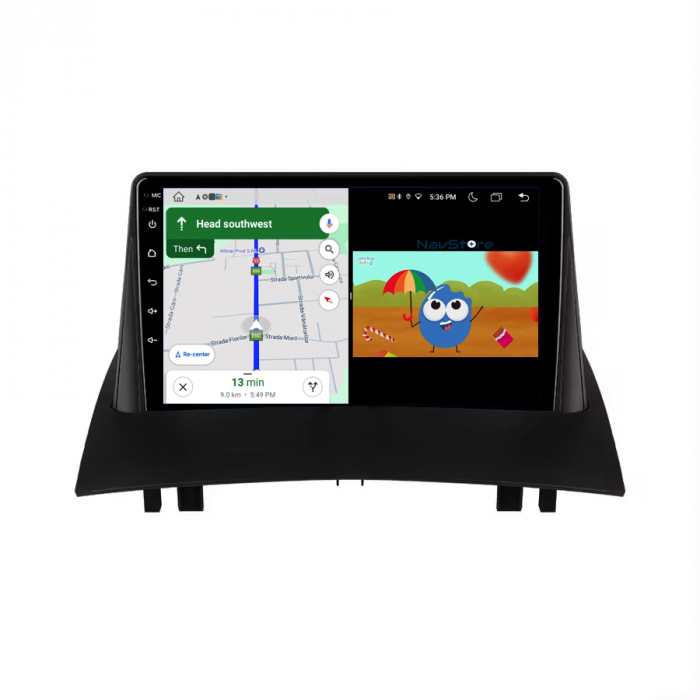 Navigatie Dedicata Renault Megane 2 (2002-2009), 9 Inch, 1Gb Ram, 32Gb stocare, Carplay [5]