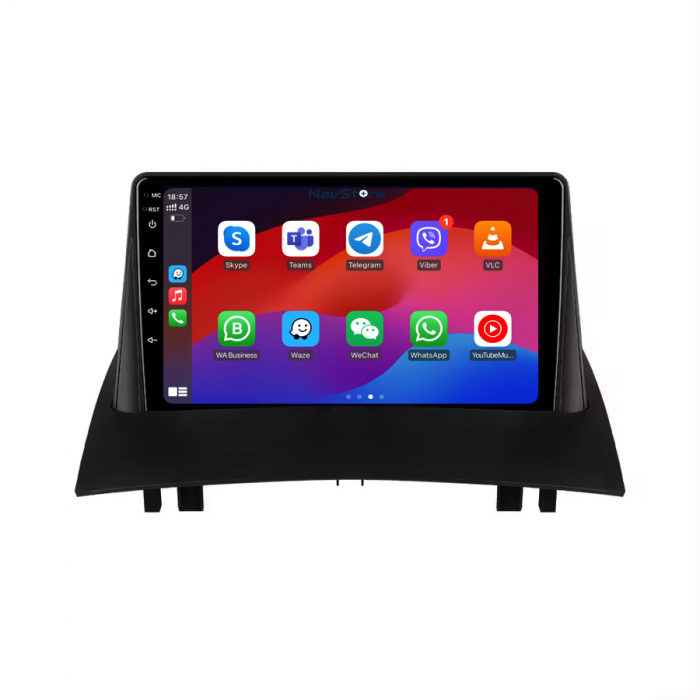 Navigatie Dedicata Renault Megane 2 (2002-2009), 9 Inch, 2Gb Ram, 64Gb stocare, Carplay [4]