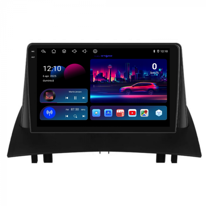 Navigatie Dedicata Renault Megane 2 (2002-2009), 9 Inch, 6Gb Ram, 128Gb stocare, Carplay [4]