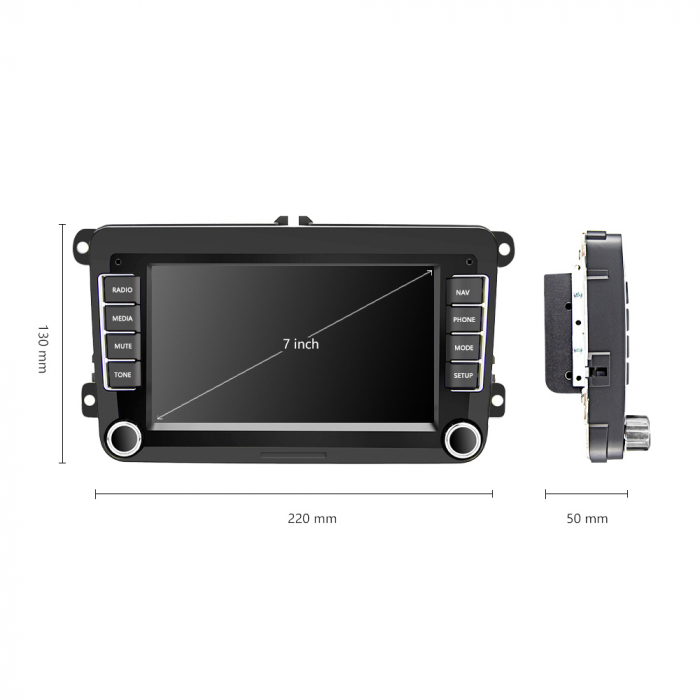 Navigatie Dedicata Seat, 7Inch, 2Gb Ram, 64Gb stocare, Apple Carplay/Android Auto [5]