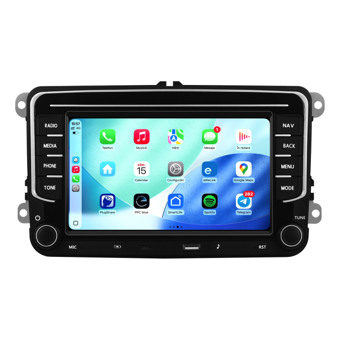 Navigatie Dedicata Seat, 7Inch, 4Gb Ram, 64Gb stocare, Apple Carplay/Android Auto [4]