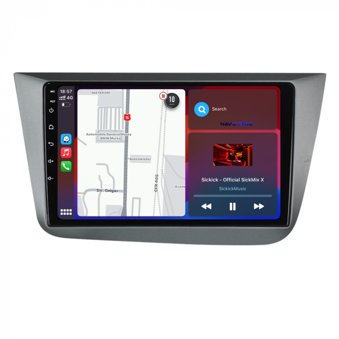 Navigatie Dedicata Seat Altea (2004 - 2015), 9 Inch, 4Gb Ram, 64Gb stocare, Carplay [3]