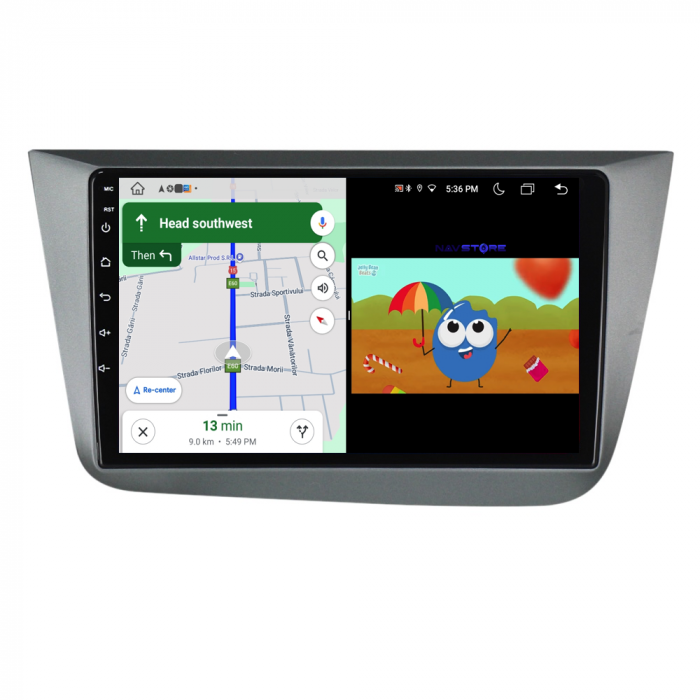 Navigatie Dedicata Seat Altea (2004 - 2015), 9 Inch, 8Gb Ram, 256Gb stocare, Carplay [5]