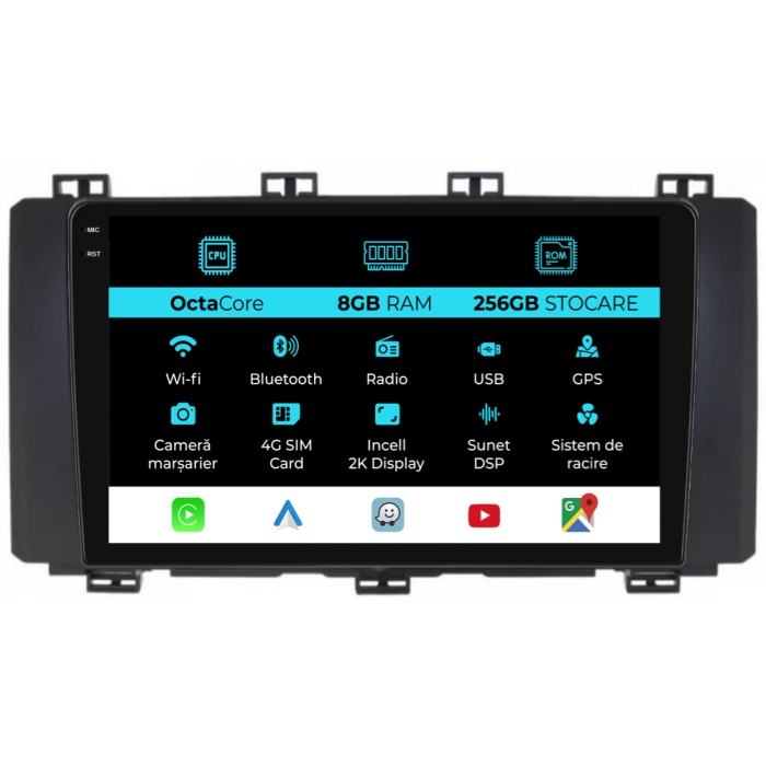 Navigatie Dedicata Seat Ateca (2016-2021), 2K, 8Gb Ram, 256Gb Stocare, Carplay [1]