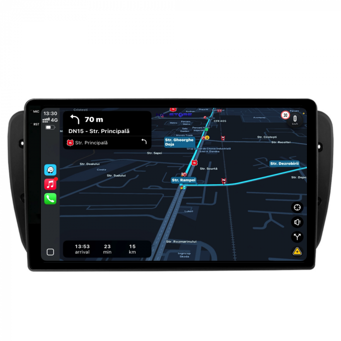 Navigatie Dedicata Seat Ibiza (2008-2016),QuadCore, 9Inch 4Gb Ram, 64Gb Stocare, Carplay [3]