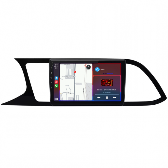 Navigatie Dedicata Seat Leon 3 (2013-2020), 9 Inch, 2Gb Ram, 64Gb stocare, Carplay [3]