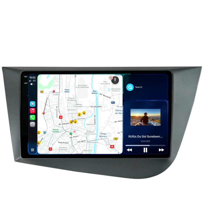 Navigatie Dedicata Seat Leon Mk2 (2005-2012), 2K, 8Gb Ram, 256Gb Stocare, Carplay [2]