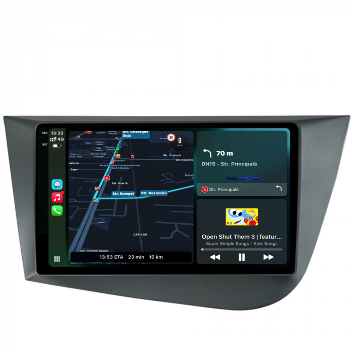 Navigatie Dedicata Seat Leon Mk2 (2005-2012), 9Inch, 6Gb Ram, 128Gb Stocare, Carplay [2]