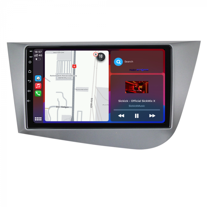 Navigatie Dedicata Seat Leon Mk2 (2005-2012), 9Inch, 4Gb Ram, 64Gb Stocare, Carplay [3]