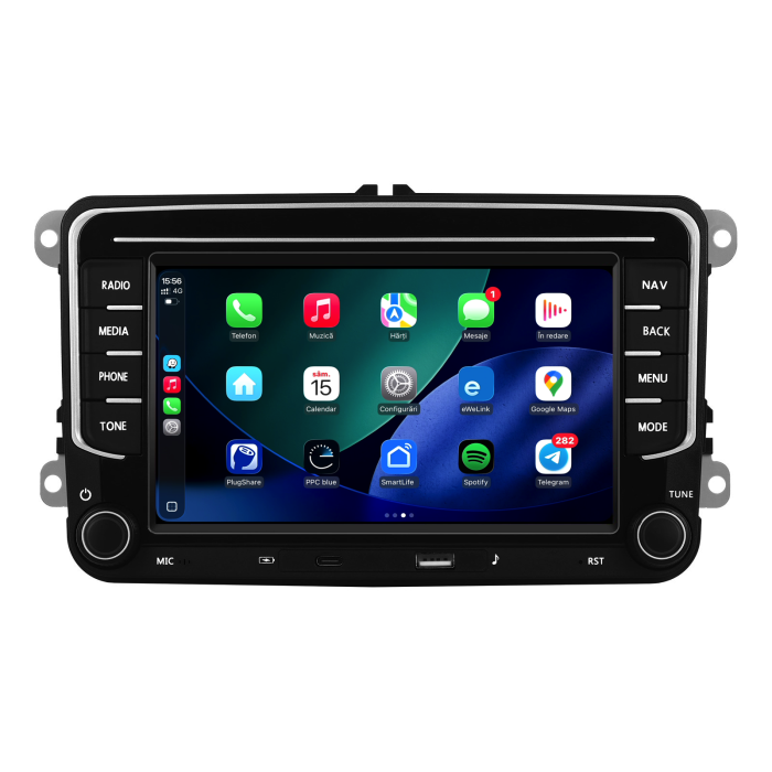Navigatie Dedicata Skoda, 7Inch, 4Gb Ram, 64Gb stocare, Apple Carplay/Android Auto [2]