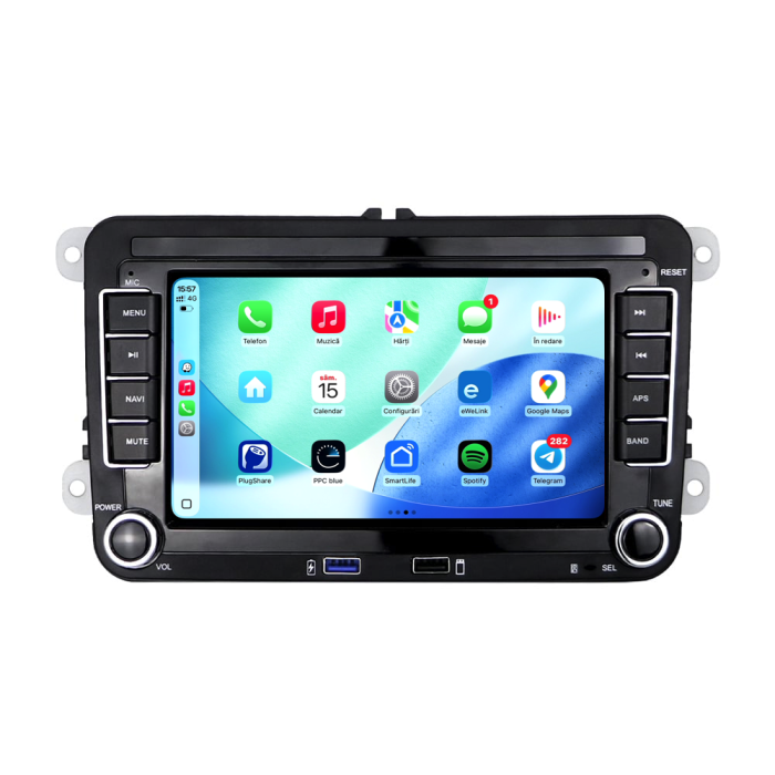 Navigatie Dedicata Skoda, 7Inch, 4Gb Ram, 64Gb stocare, Apple Carplay/Android Auto [4]
