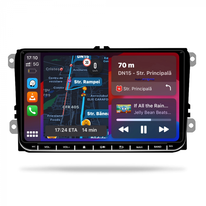 Navigatie Dedicata Skoda, Android, 9Inch, 2Gb Ram, 64Gb stocare, Bluetooth, WiFi, Apple Carplay/Android Auto [2]