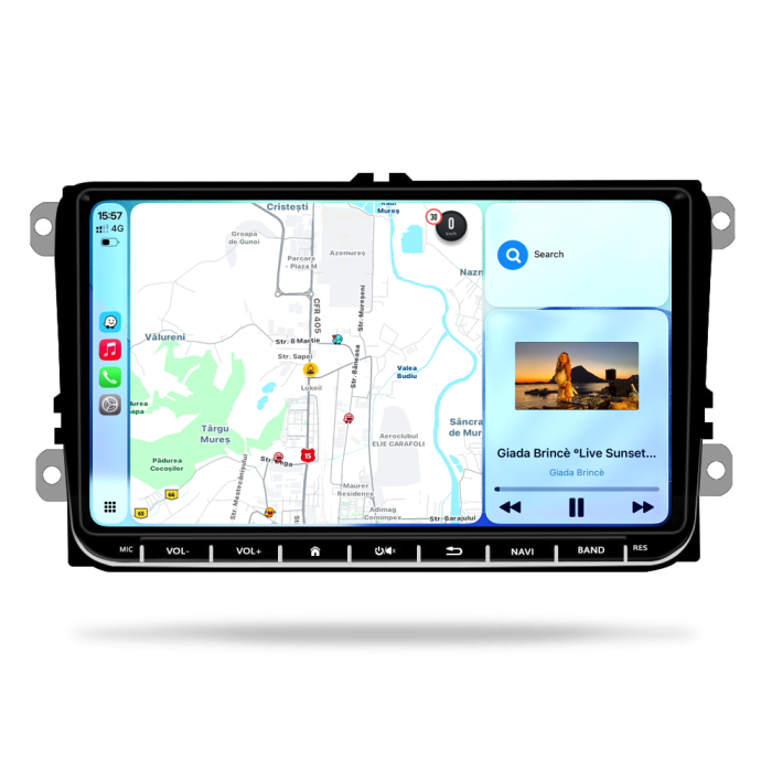 Navigatie Dedicata Skoda, Android, 9Inch, 4Gb Ram, 64Gb stocare, Bluetooth, WiFi, Waze, Canbus [3]