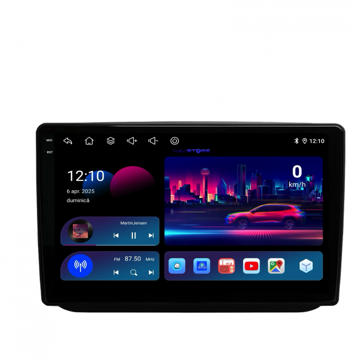 Navigatie Dedicata Skoda Fabia (2007-2014), 10Inch, 2Gb Ram, 32Gb Stocare, Carplay [4]