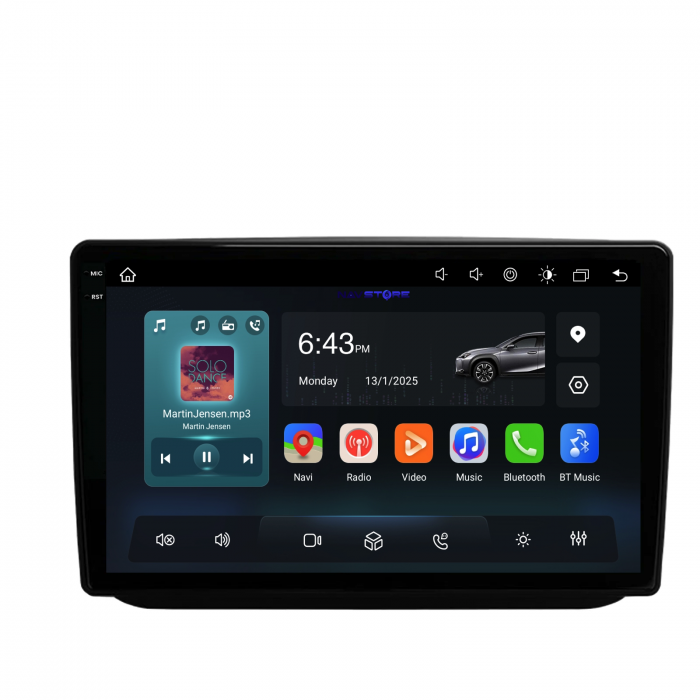 Navigatie Dedicata Skoda Fabia (2007-2014),QuadCore, 10Inch, 4Gb Ram, 64Gb Stocare, Carplay [4]