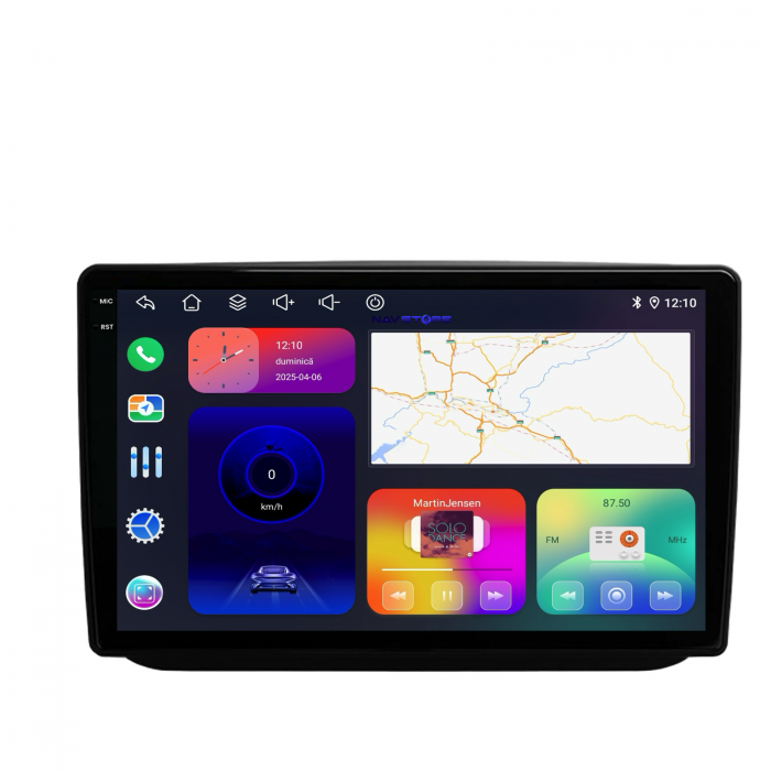 Navigatie Dedicata Skoda Fabia (2007-2014), 10Inch, 6Gb Ram, 128Gb Stocare, Carplay [5]