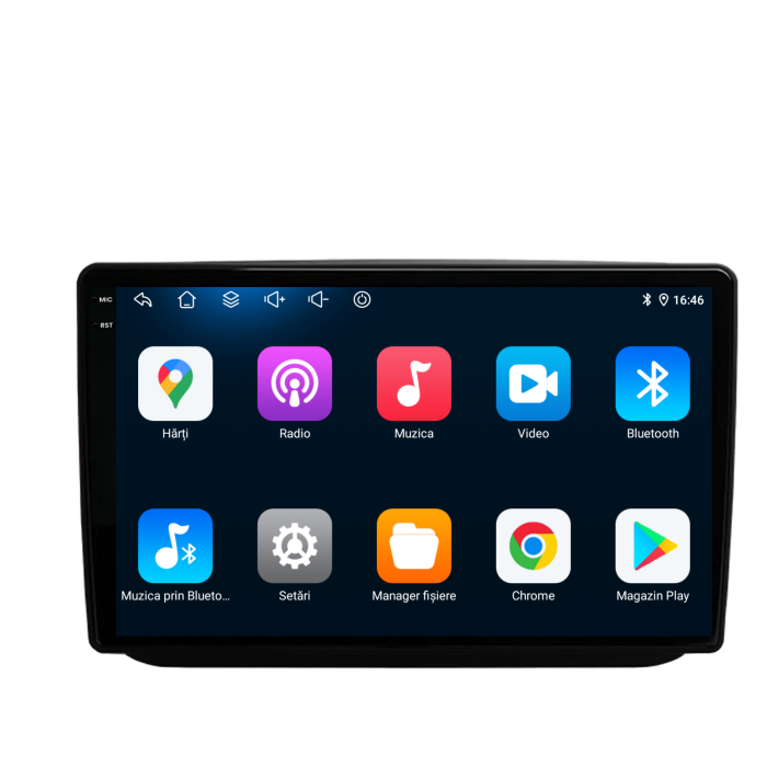 Navigatie Dedicata Skoda Fabia (2007-2014),QuadCore, 10Inch, 4Gb Ram, 64Gb Stocare, Carplay [5]