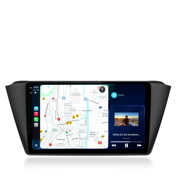 Navigatie Dedicata Skoda Fabia (2014-2019), 2K, 12Gb Ram, 256Gb Stocare, Carplay [4]