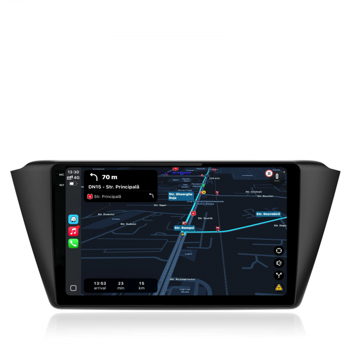 Navigatie Dedicata Skoda Fabia (2014-2019),QuadCore, 9Inch, 4Gb Ram, 64Gb Stocare, Carplay [3]