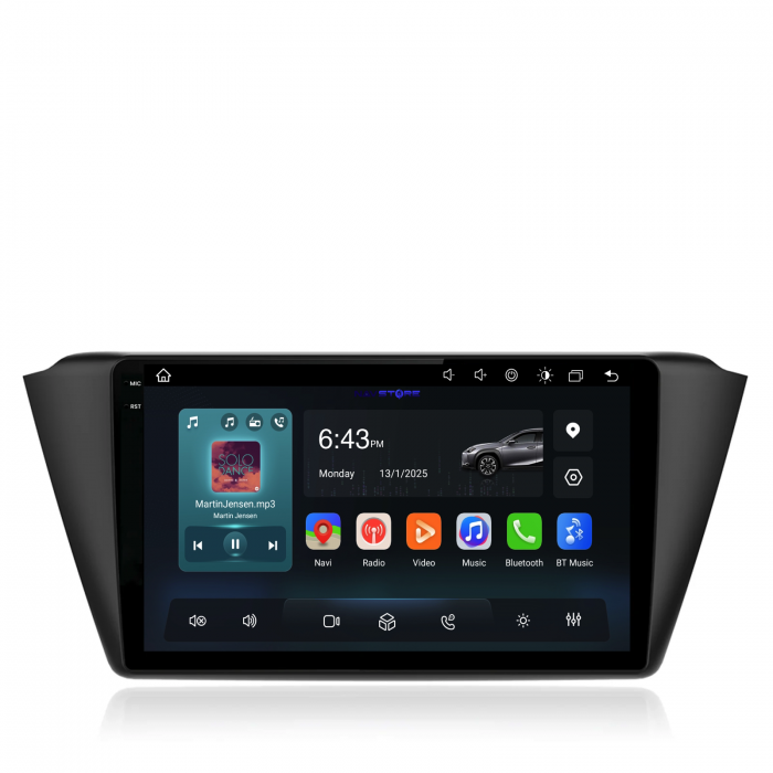 Navigatie Dedicata Skoda Fabia (2014-2019),QuadCore, 9Inch, 4Gb Ram, 64Gb Stocare, Carplay [4]