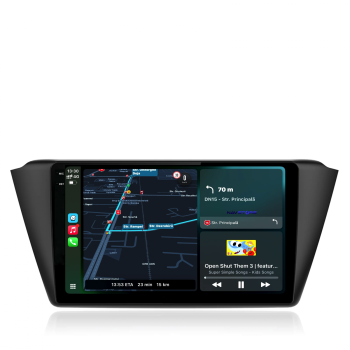 Navigatie Dedicata Skoda Fabia (2014-2019), Incell 9Inch, 6Gb Ram, 128Gb Stocare, Carplay [2]