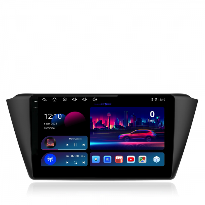 Navigatie Dedicata Skoda Fabia (2014-2019), Incell 9Inch, 6Gb Ram, 128Gb Stocare, Carplay [4]
