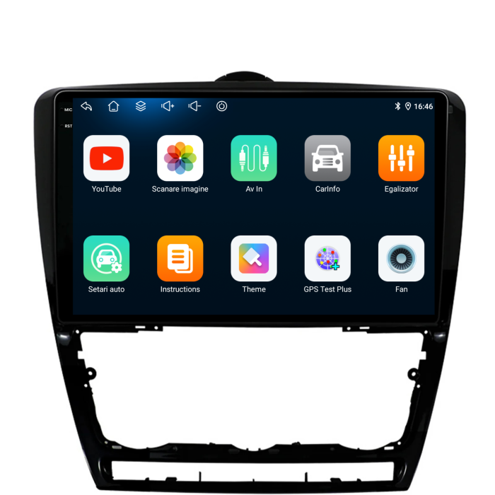 Navigatie Dedicata Skoda Octavia 2 (2004-2013), 10Inch, 4Gb Ram, 64Gb Stocare, Carplay [6]