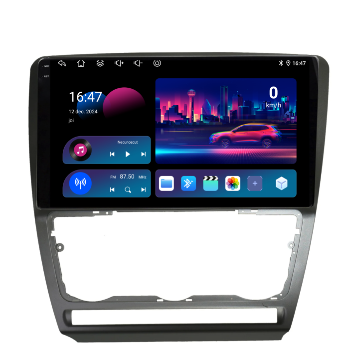 Navigatie Dedicata Skoda Octavia 2 (2004-2013), 10Inch, 6Gb Ram, 128Gb Stocare, Carplay [4]