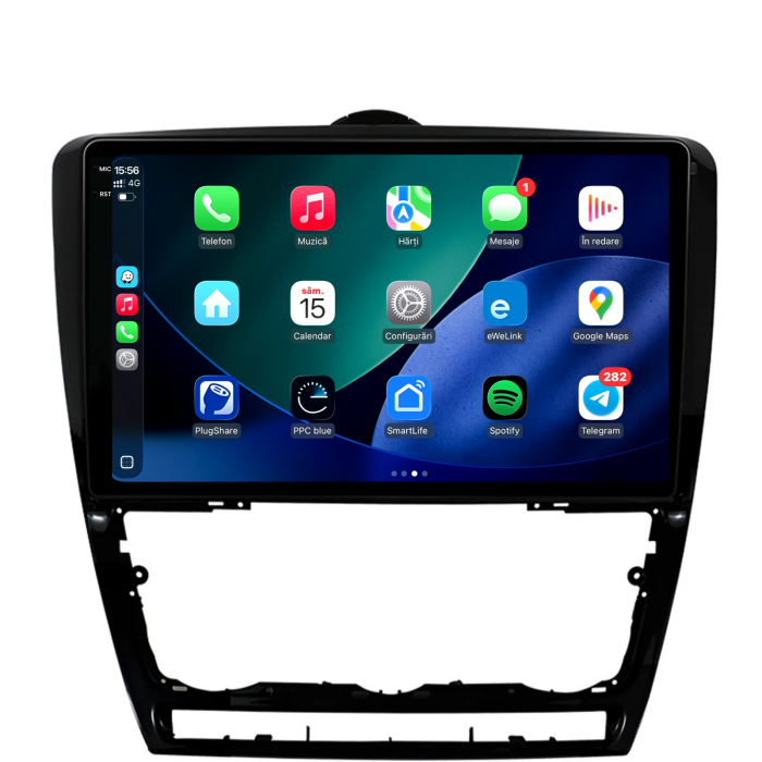 Navigatie Dedicata Skoda Octavia 2 (2004-2013), 10Inch, 6Gb Ram, 128Gb Stocare, Carplay [3]