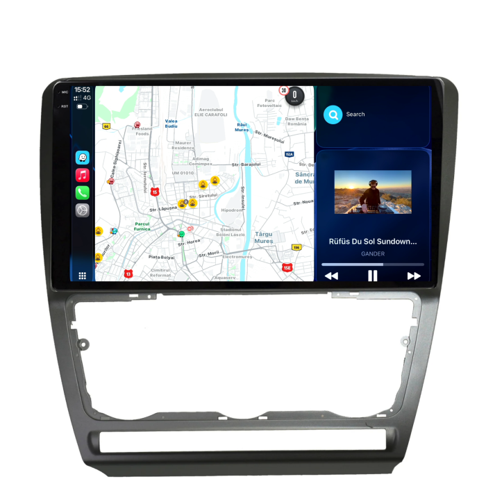 Navigatie Dedicata Skoda Octavia 2 (2004-2013), 2K, 8Gb Ram, 256Gb Stocare, Carplay [2]