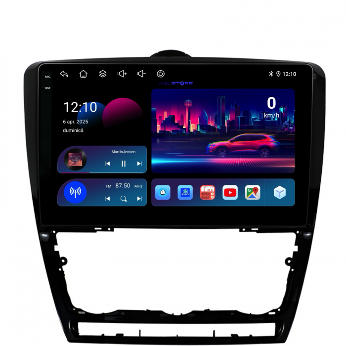 Navigatie Dedicata Skoda Octavia 2 (2004-2013), 10Inch, 2Gb Ram, 32Gb Stocare, Carplay [4]