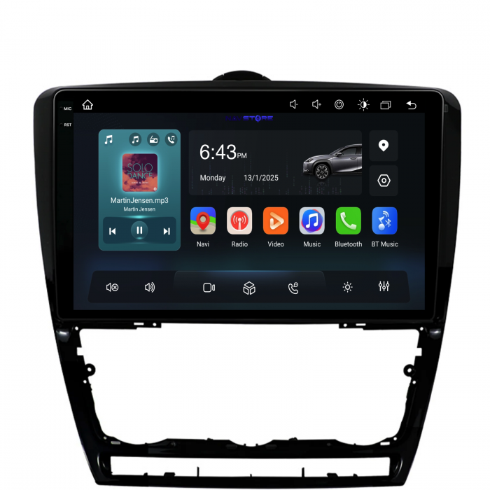 Navigatie Dedicata Skoda Octavia 2 (2004-2013), 10Inch,QuadCore, 4Gb Ram, 64Gb Stocare, Carplay [4]