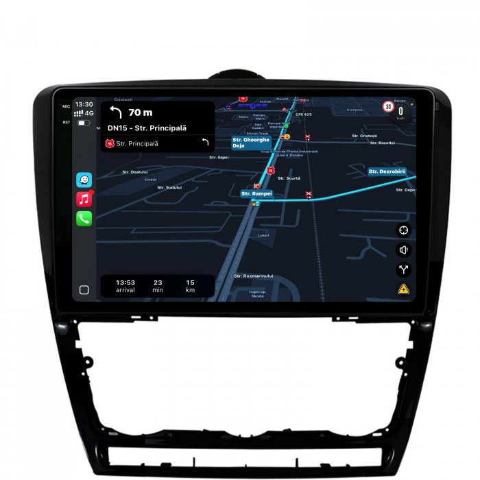 Navigatie Dedicata Skoda Octavia 2 (2004-2013), 10Inch,QuadCore, 4Gb Ram, 64Gb Stocare, Carplay [3]
