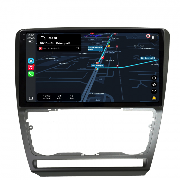 Navigatie Dedicata Skoda Octavia 2 (2004-2013), 10Inch,QuadCore, 4Gb Ram, 64Gb Stocare, Carplay [3]