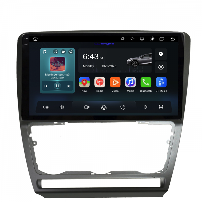 Navigatie Dedicata Skoda Octavia 2 (2004-2013), 10Inch,QuadCore, 4Gb Ram, 64Gb Stocare, Carplay [4]