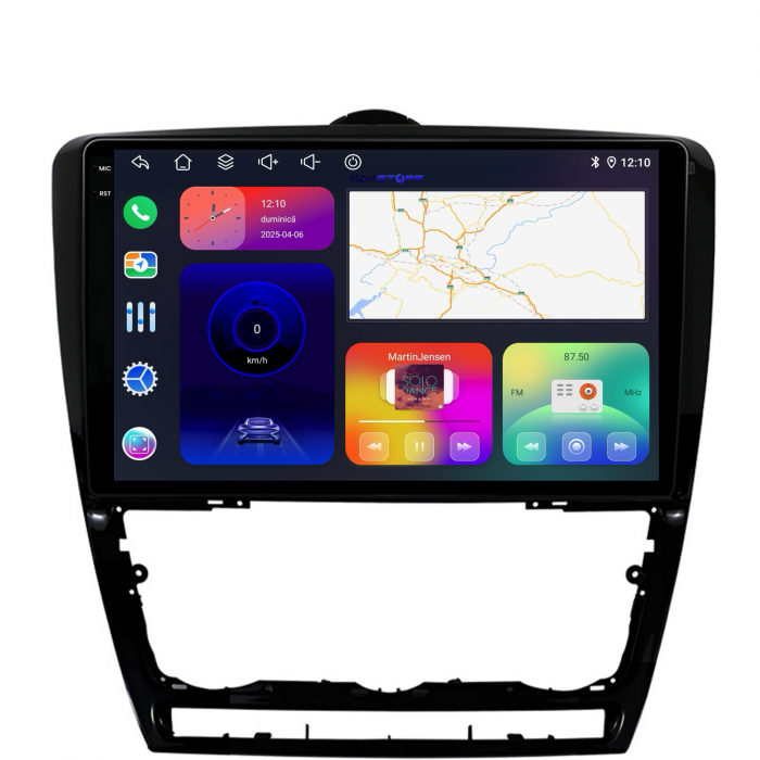 Navigatie Dedicata Skoda Octavia 2 (2004-2013), 10Inch, 6Gb Ram, 128Gb Stocare, Carplay [5]