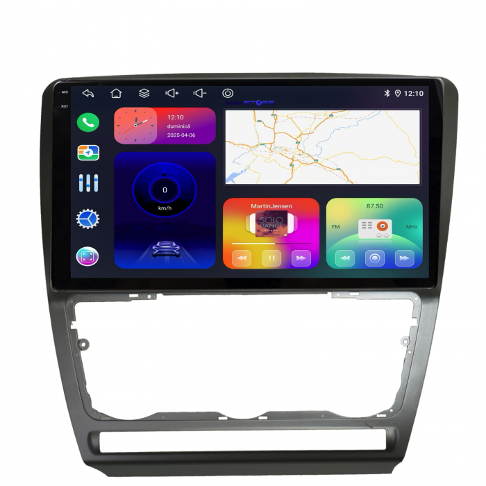 Navigatie Dedicata Skoda Octavia 2 (2004-2013), 10Inch, 6Gb Ram, 128Gb Stocare, Carplay [5]