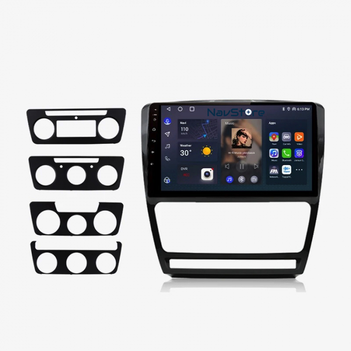 Navigatie Android Dedicata Skoda Octavia 2 (2004 - 2013), 10Inch, 2Gb Ram, 64Gb Stocare, Carplay [6]