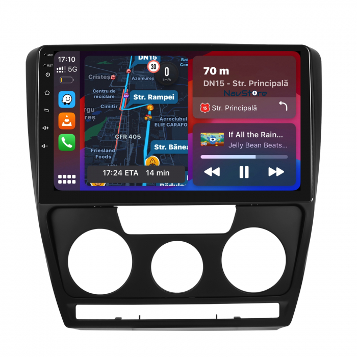 Navigatie Dedicata Skoda Octavia 2 (2004 - 2013), 10Inch, 6Gb Ram, 128Gb Stocare, Carplay [2]
