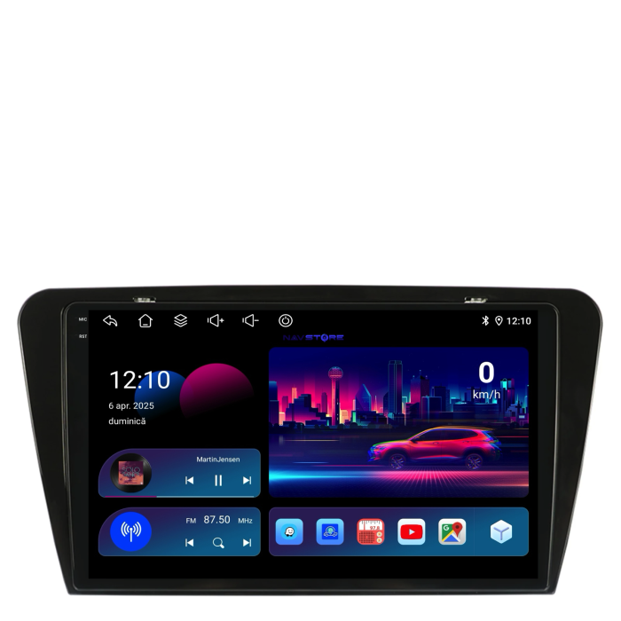 Navigatie Dedicata Skoda Octavia 3 (2013-2018), 2K, 8Gb Ram, 256Gb Stocare, Carplay [4]