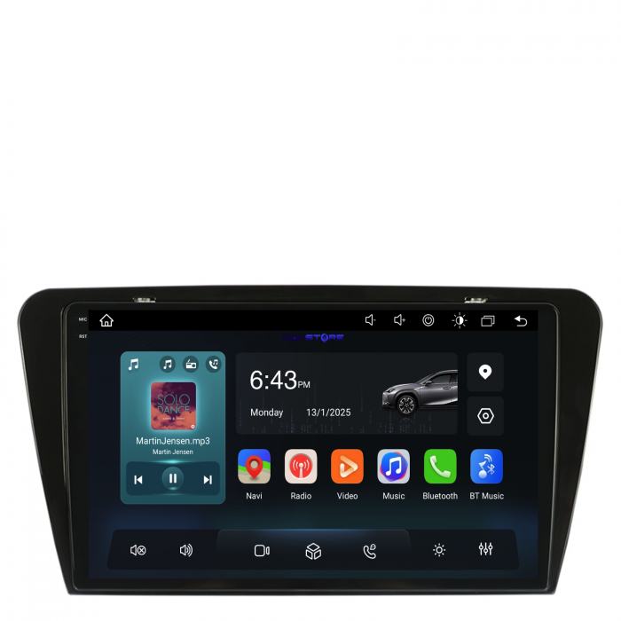 Navigatie Dedicata Skoda Octavia 3 (2013-2018), 10Inch, 8Gb Ram, 256Gb Stocare, Carplay [4]