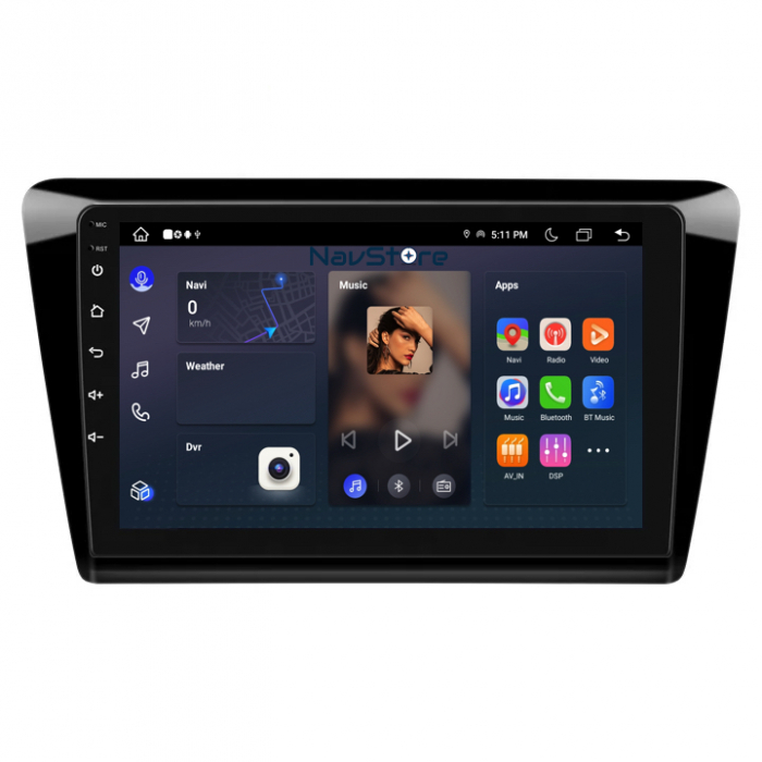 Navigatie Dedicata Skoda Rapid (2011 - 2019) 9 Inch, 4Gb Ram, 64Gb stocare, Carplay [5]