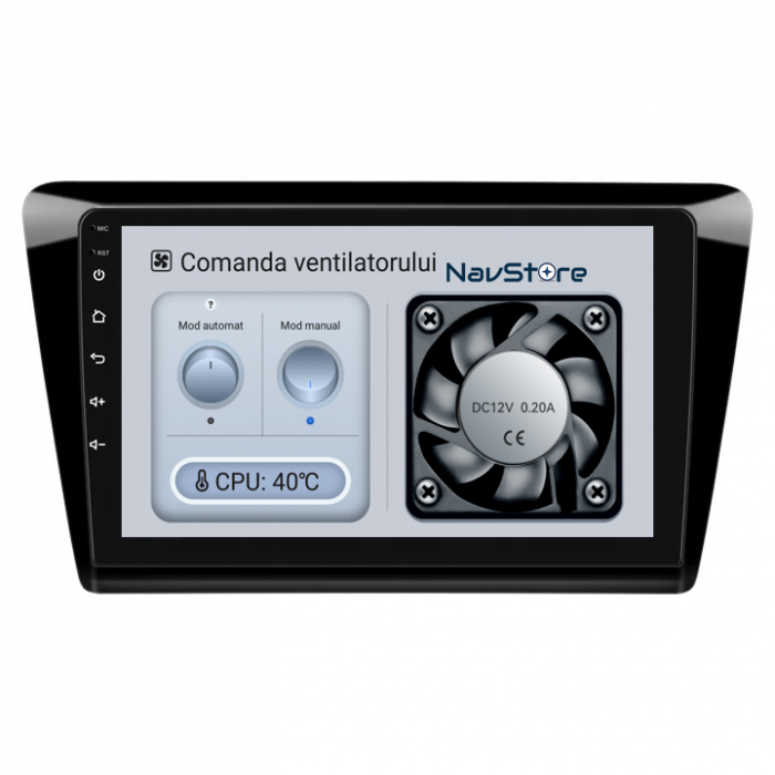 Navigatie Dedicata Skoda Rapid (2011 - 2019) 9 Inch, 4Gb Ram, 64Gb stocare, Bluetooth, WiFi, Waze, Carplay [6]