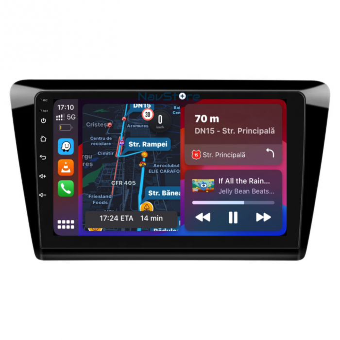 Navigatie Dedicata Skoda Rapid (2011 - 2019) 9 Inch, 6Gb Ram, 128Gb stocare, Carplay [2]
