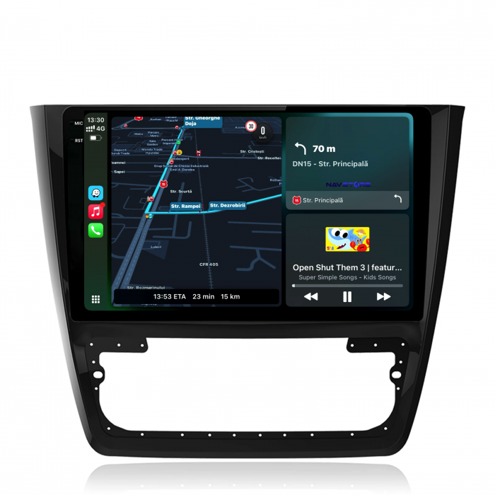 Navigatie Dedicata Skoda Yeti (2009-2017),QuadCore, 10Inch, 4Gb Ram, 64Gb Stocare, Carplay [2]